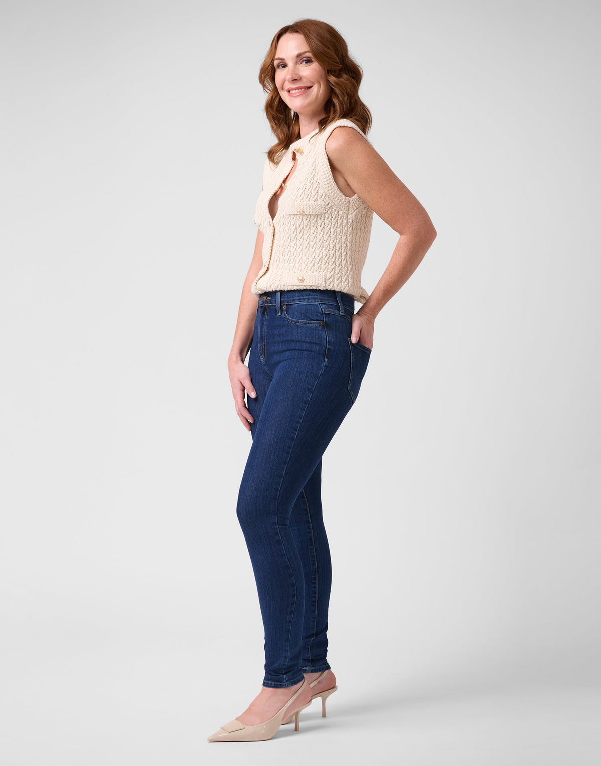 RACHEL CLASSIC RISE SKINNY JEANS / ATHENA