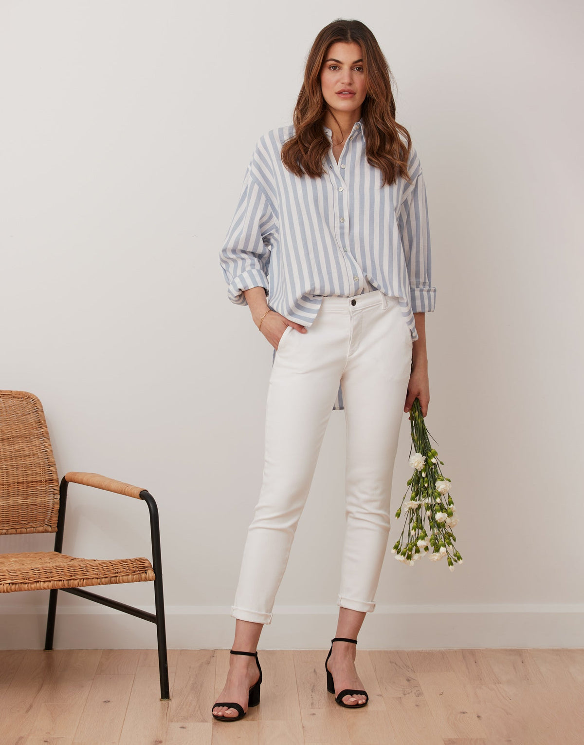 RELAXED JEANS / WHITE 34