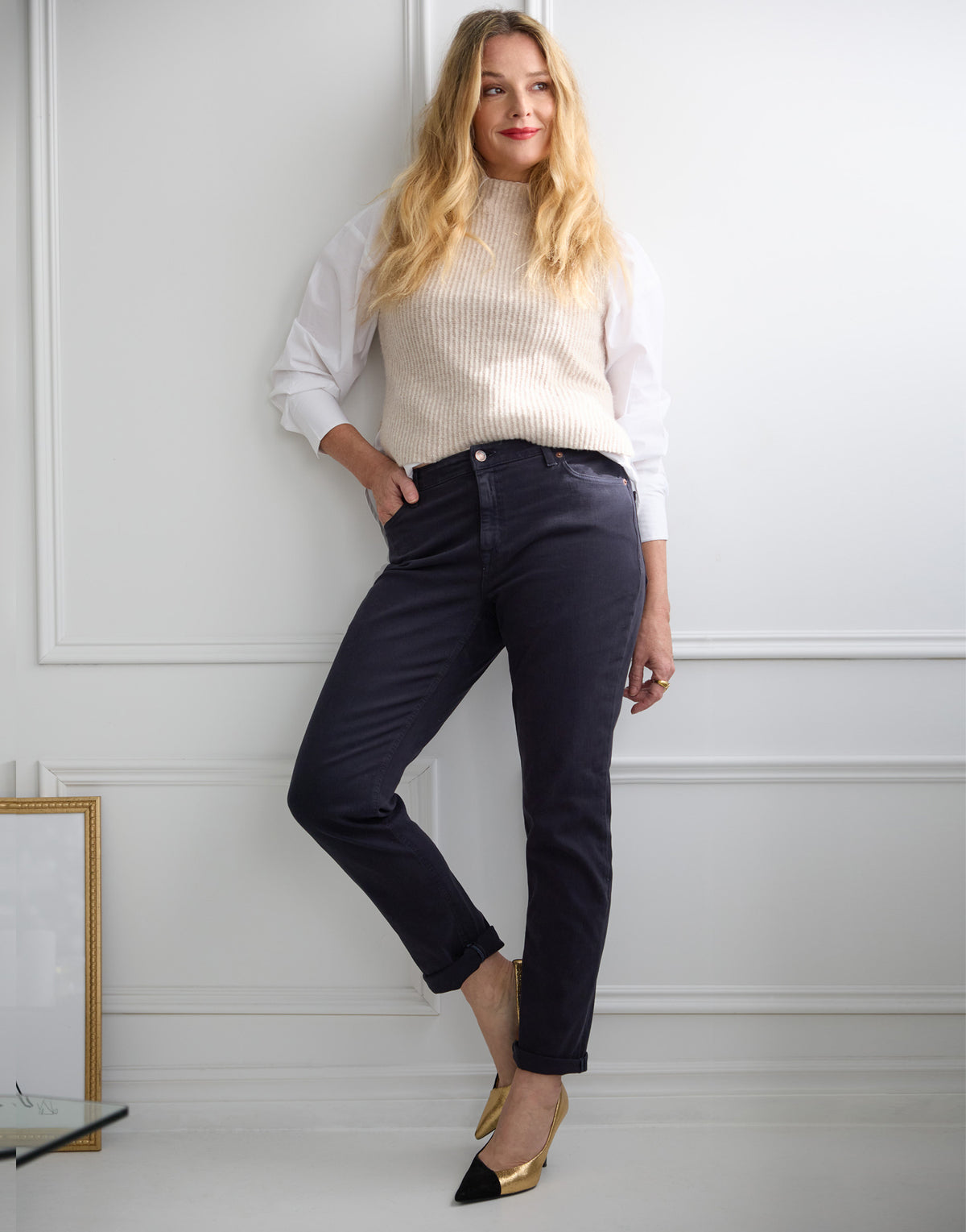MALIA BARREL JEANS / BLUE GRAPHITE