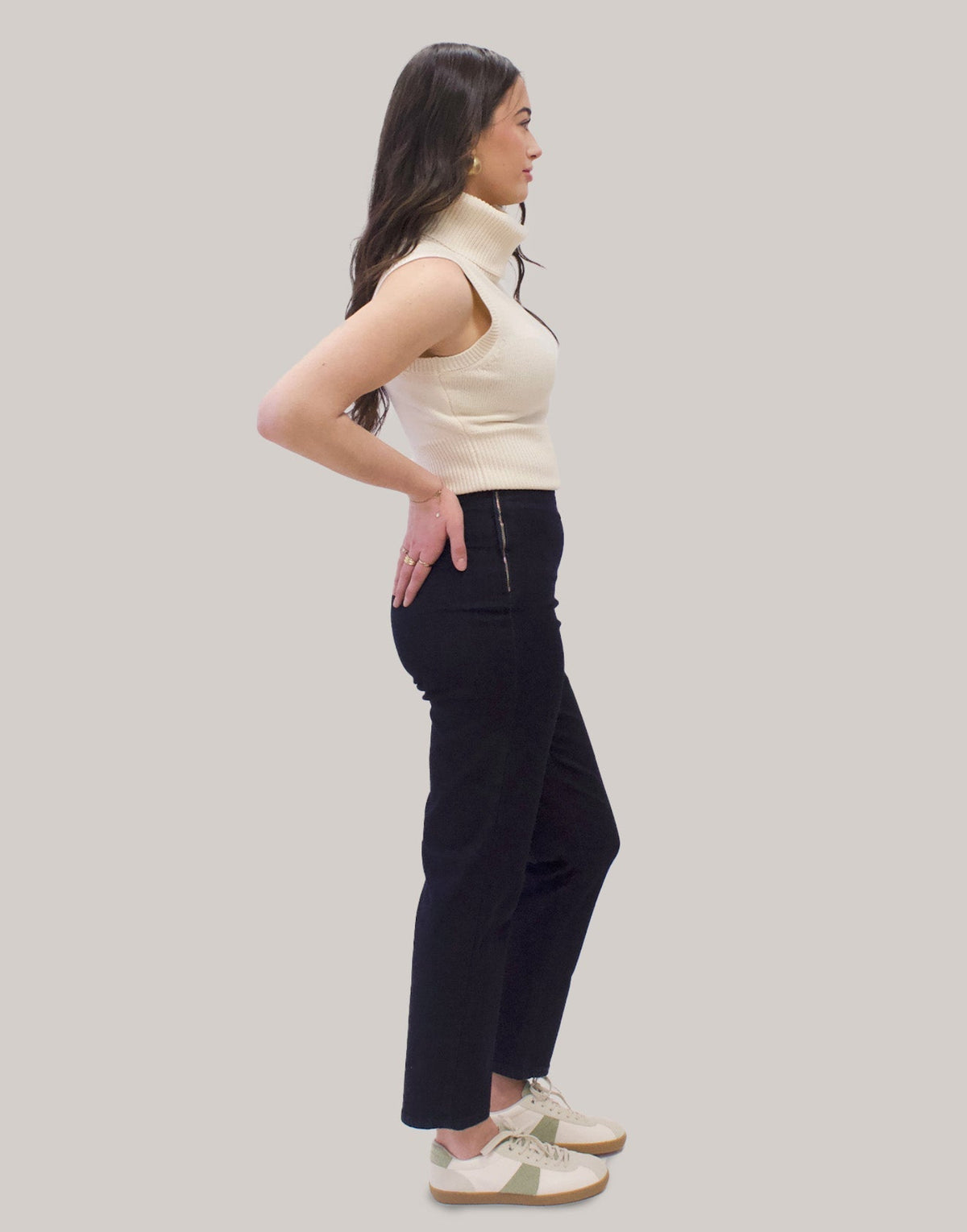 EMILY SLIM PULL ON JEANS / RINSE INDIGO