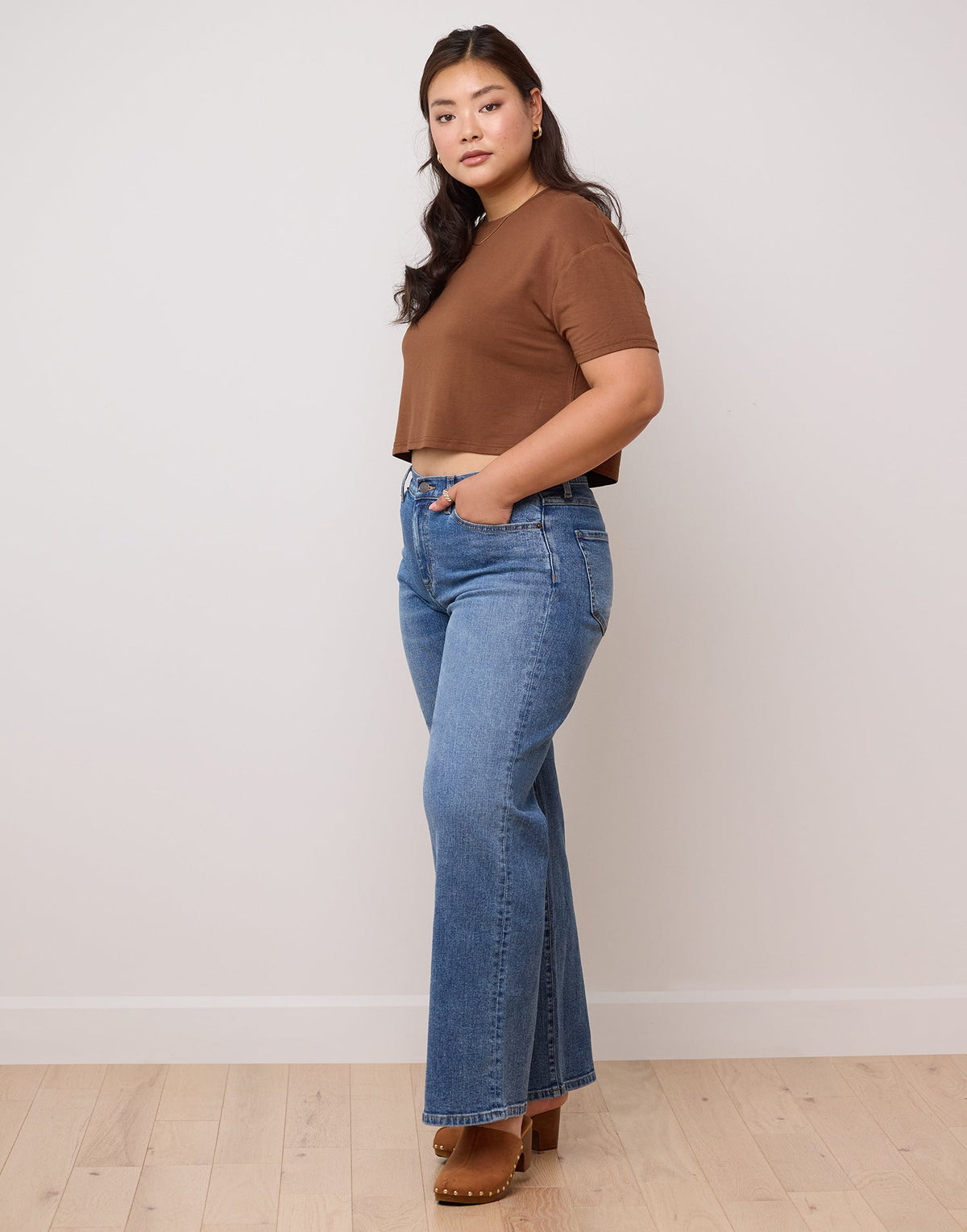 LILY WIDE LEG JEANS / FADED BLUE