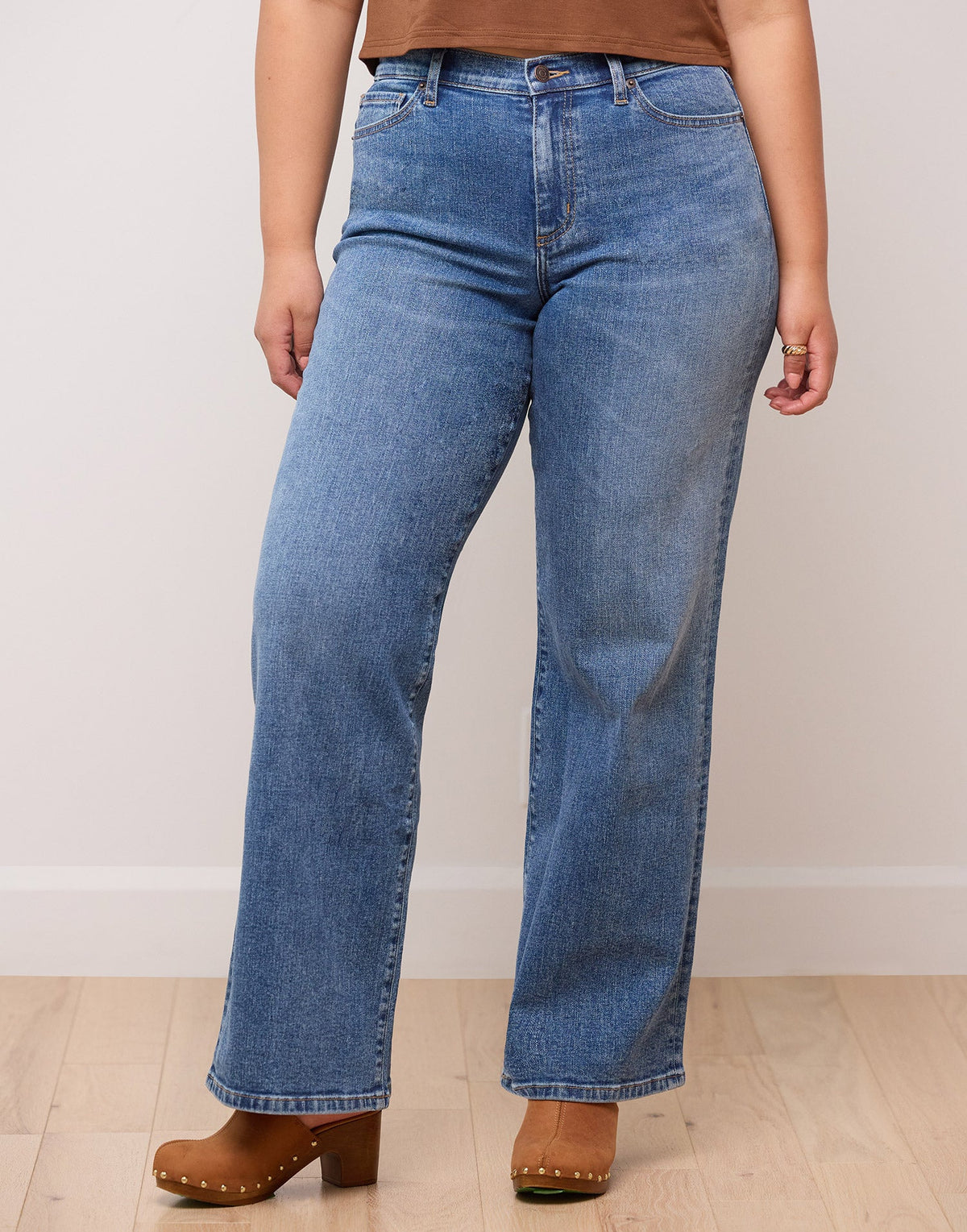 LILY WIDE LEG JEANS / FADED BLUE