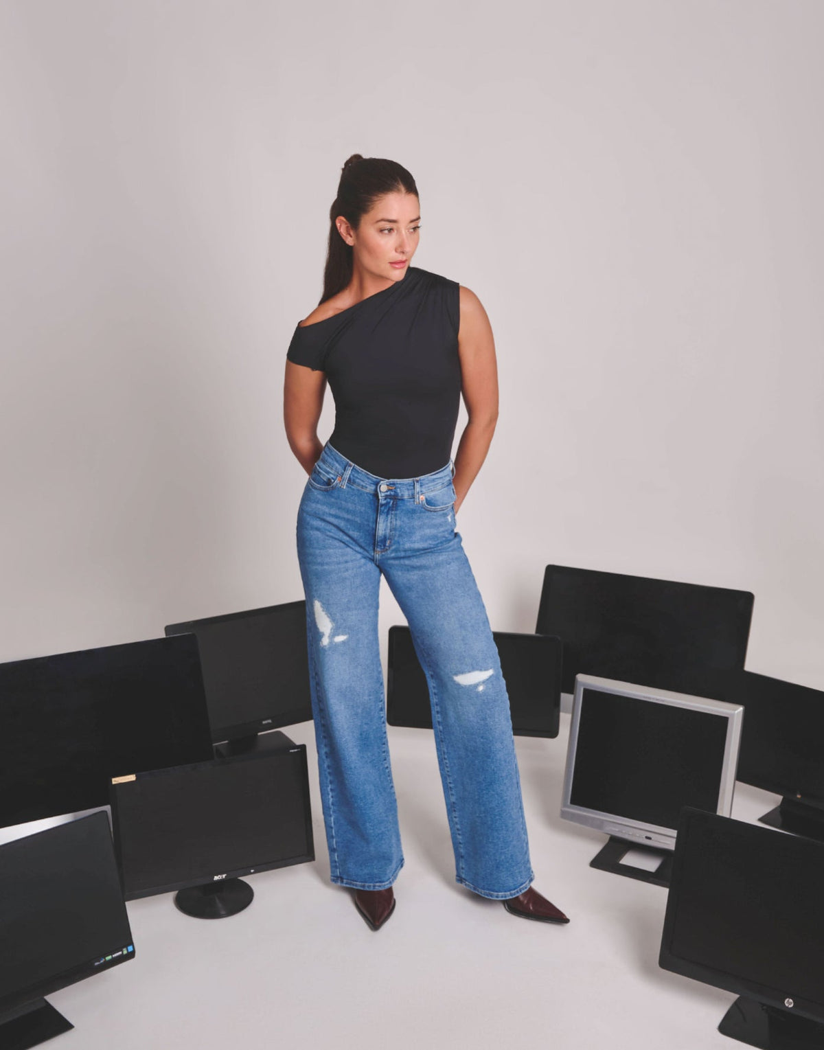 LILY WIDE LEG JEANS / NEW YORK 34