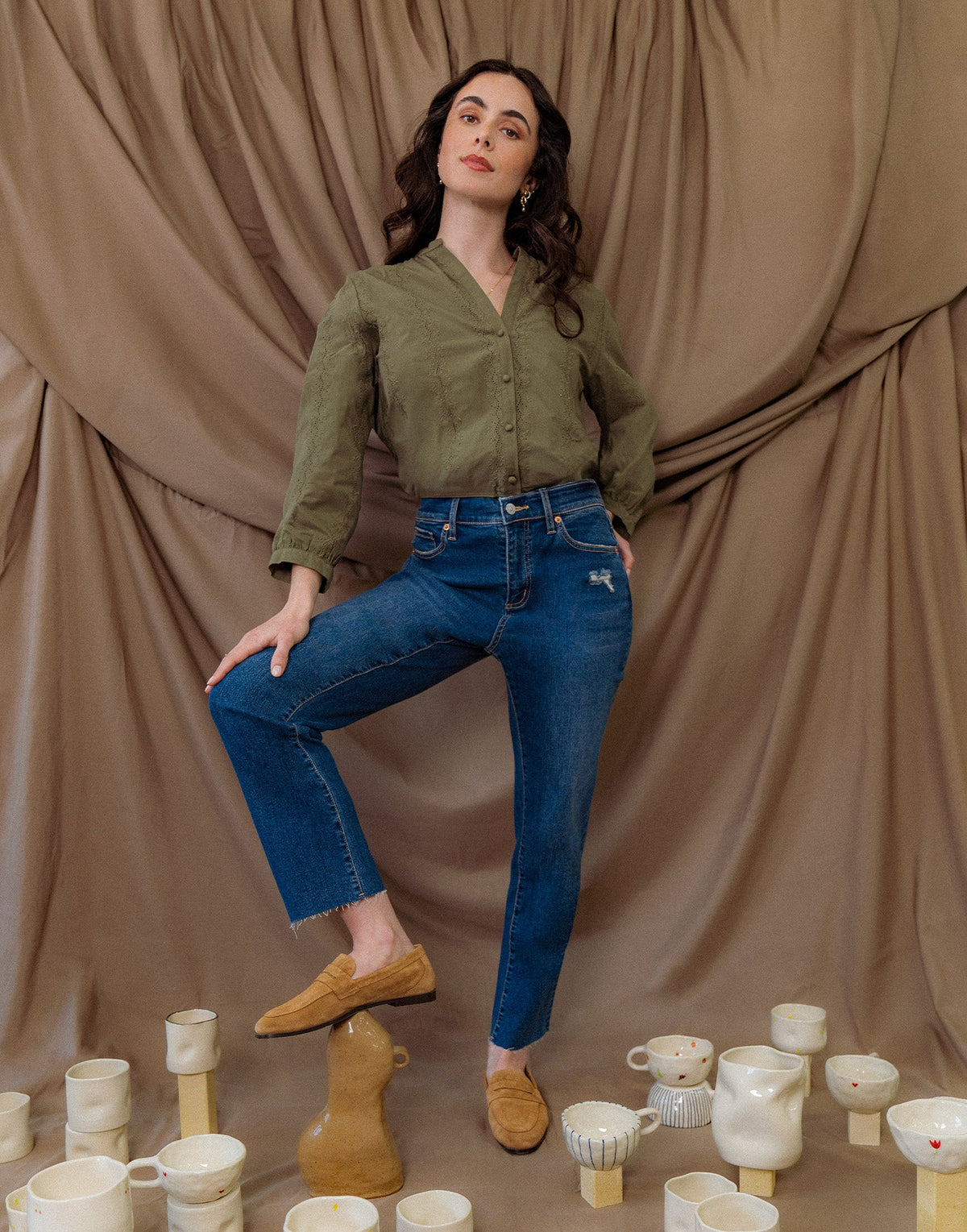 CHLOE STRAIGHT JEANS / AZALEA 34