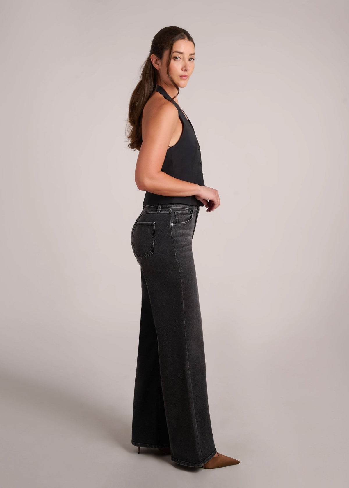 LILY WIDE LEG JEANS / HYDRA