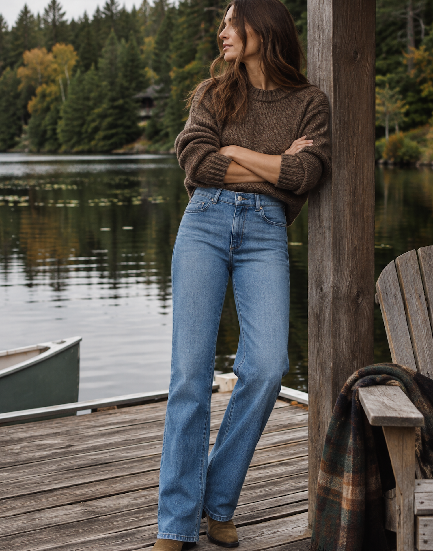 CHLOE STRAIGHT JEANS / AQUILA