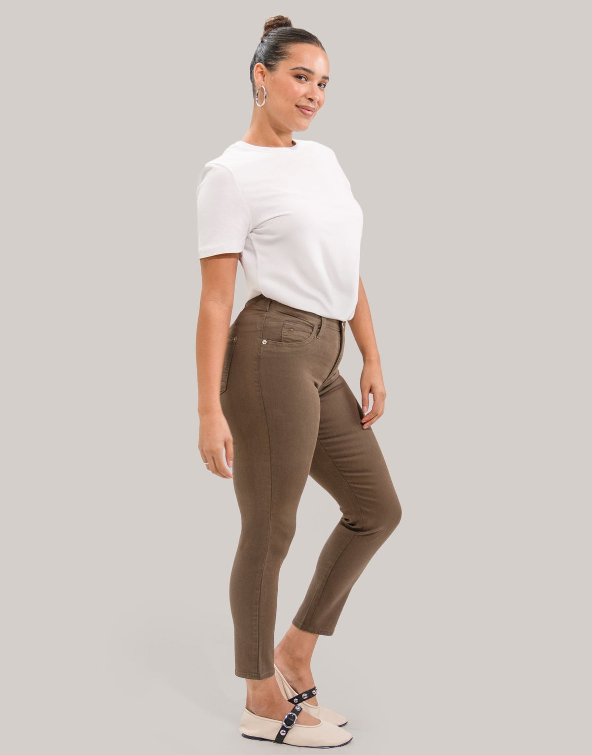 RACHEL SKINNY JEANS / SAFARI