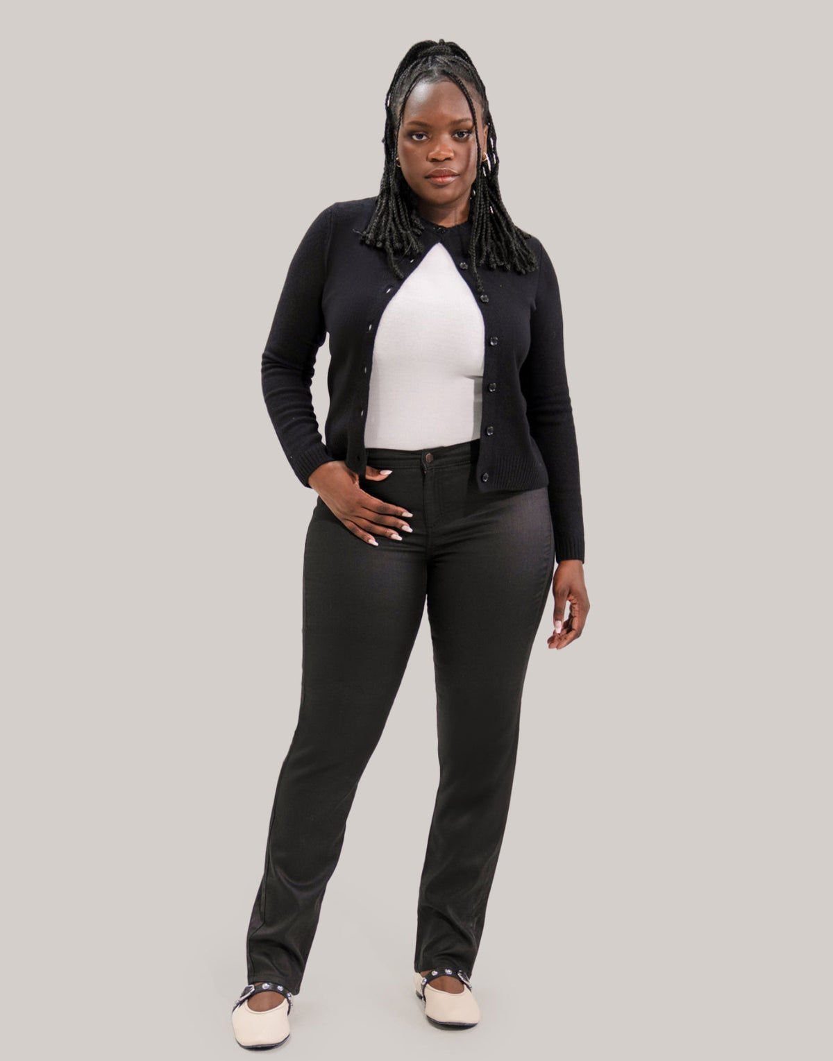 EMILY SLIM JEANS / BLACK 34