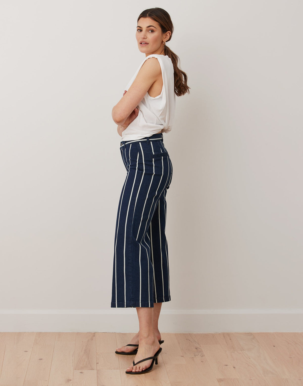 LILY WIDE LEG JEANS / NAVY PIER